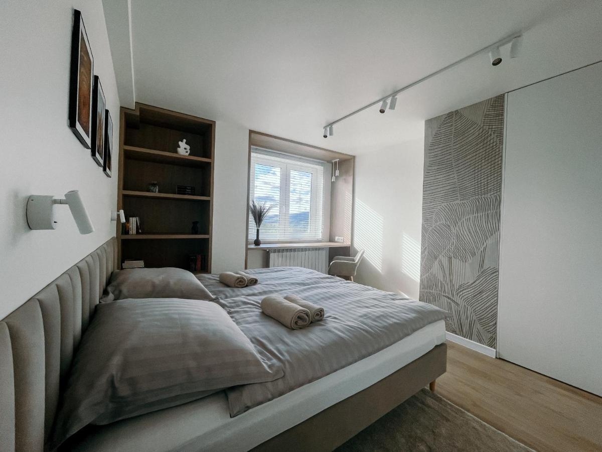 Penthouse Sloneczna Rapsodia - Blisko Parku Zdrojowego - Duzy Taras Na Dachu - Piekny Widok - Winda - Garaz Apartman Rabka Kültér fotó